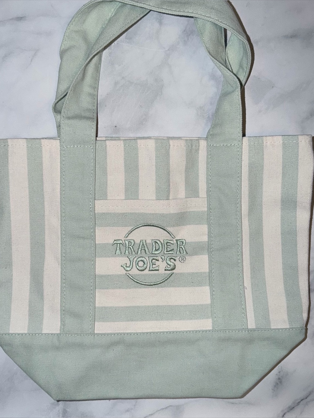 Trader Joe’s Mini Pastel Stripe Tote Bag